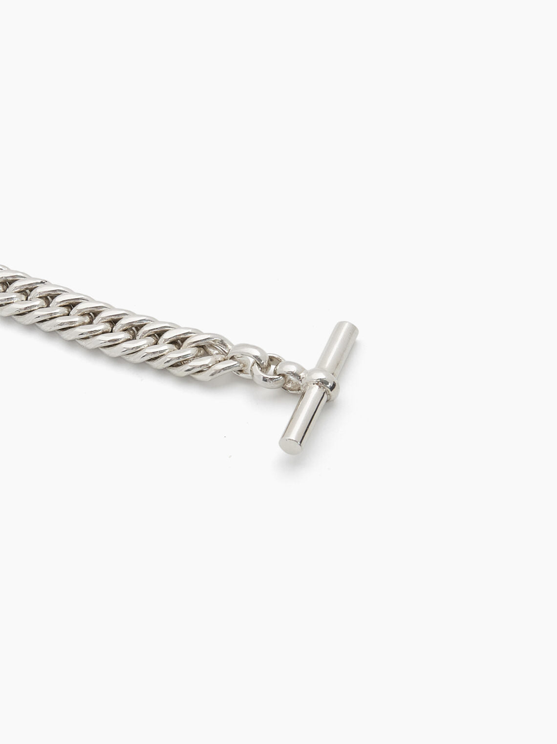 TS Small Silver Curb Link Bracelet