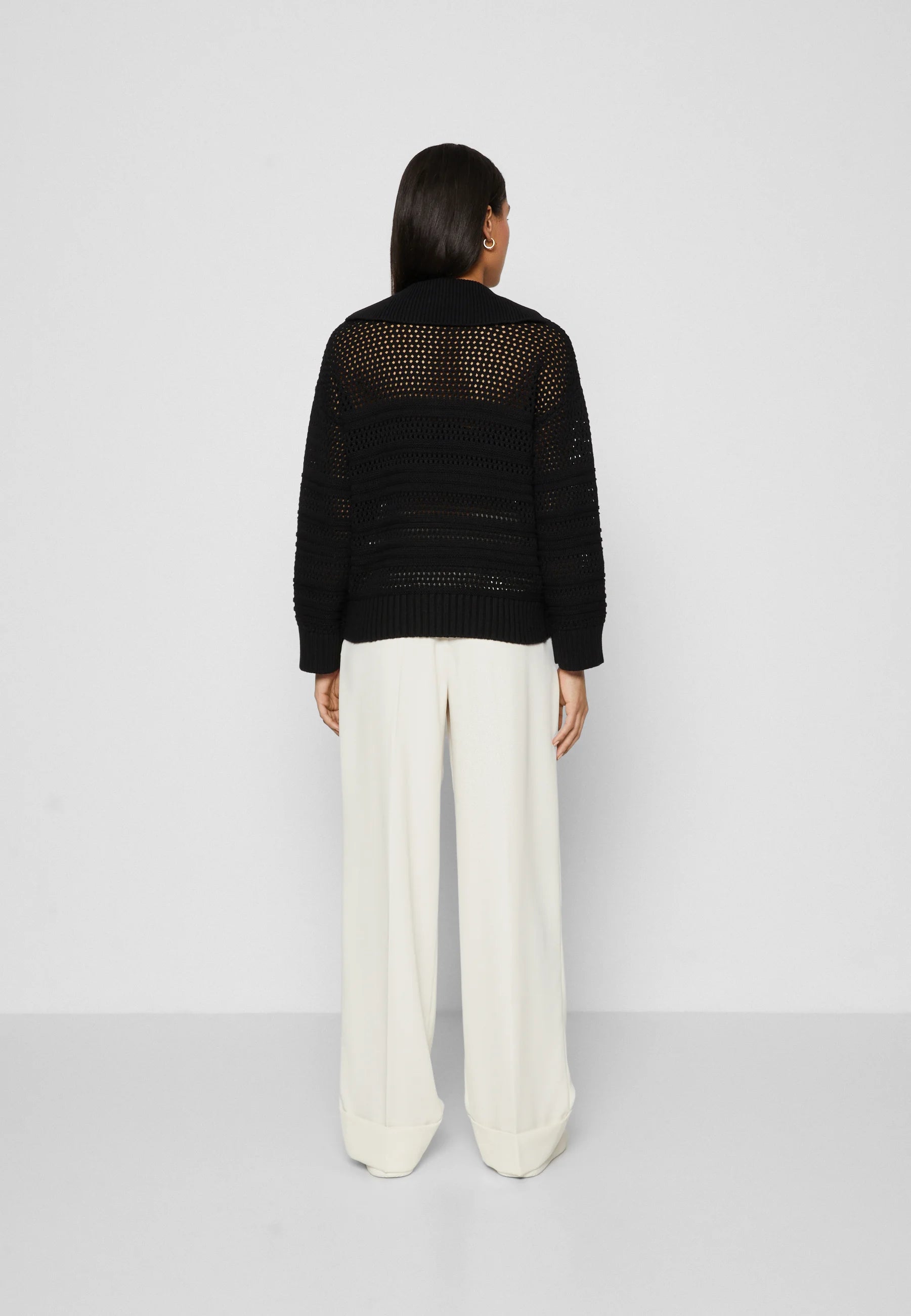 SLF Fina Collar Knit in Black