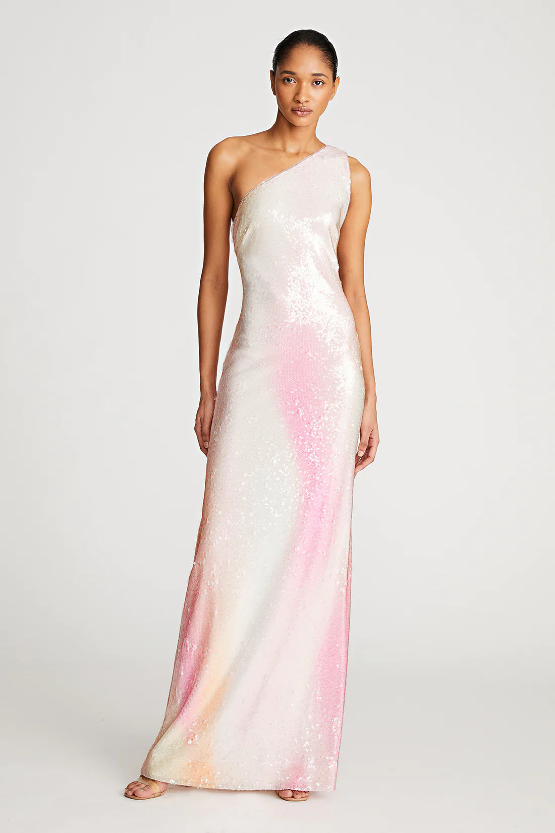 HH Tanya Sequin Gown in Abstract Sorbet