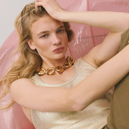 V.BARONI Turtle Necklace in Gold