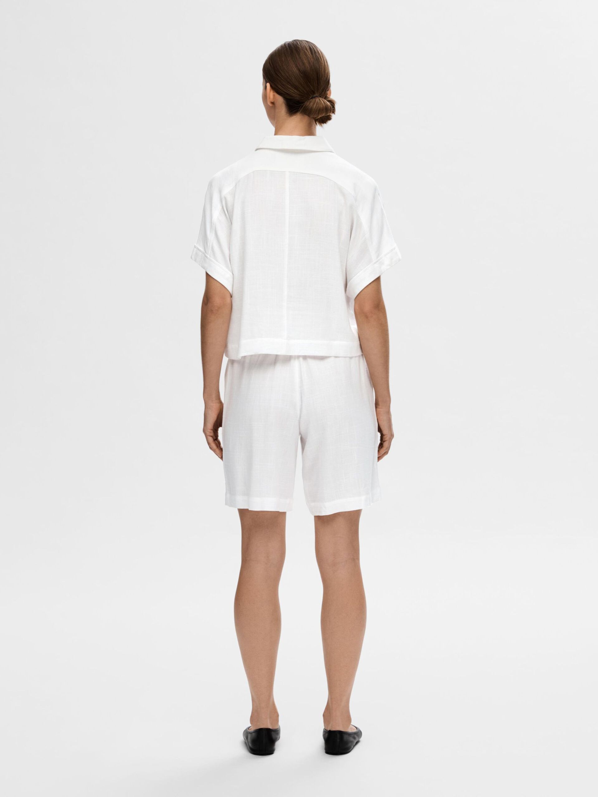 SLF Linnie Linen Shorts in White