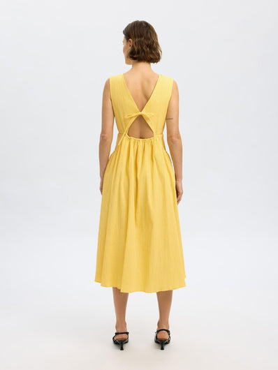 SLF Leonora Pocket Midi Dress in Sundress