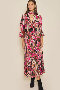 You added <b><u>RIXO Marigold Dress in Marble Pink</u></b> to your cart.