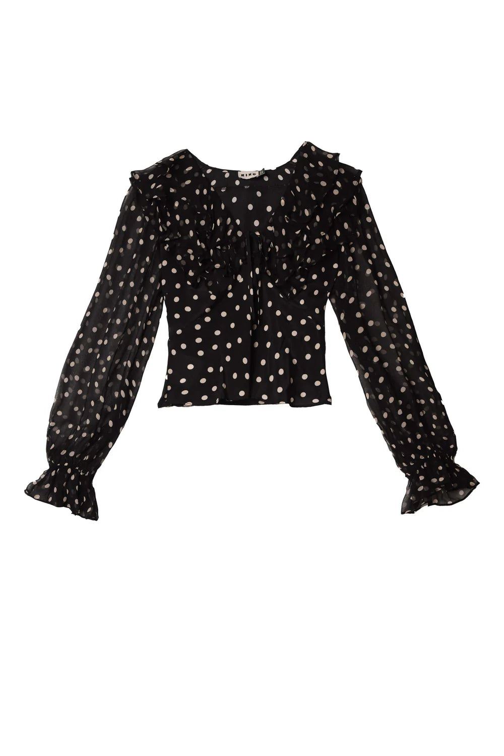 RIXO Lasca Top in Bohemia Spot Black