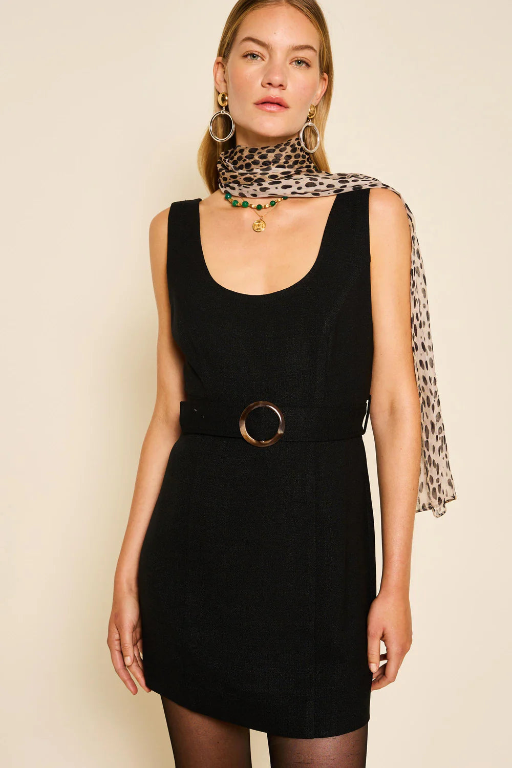 RIXO Cyra Dress in Black