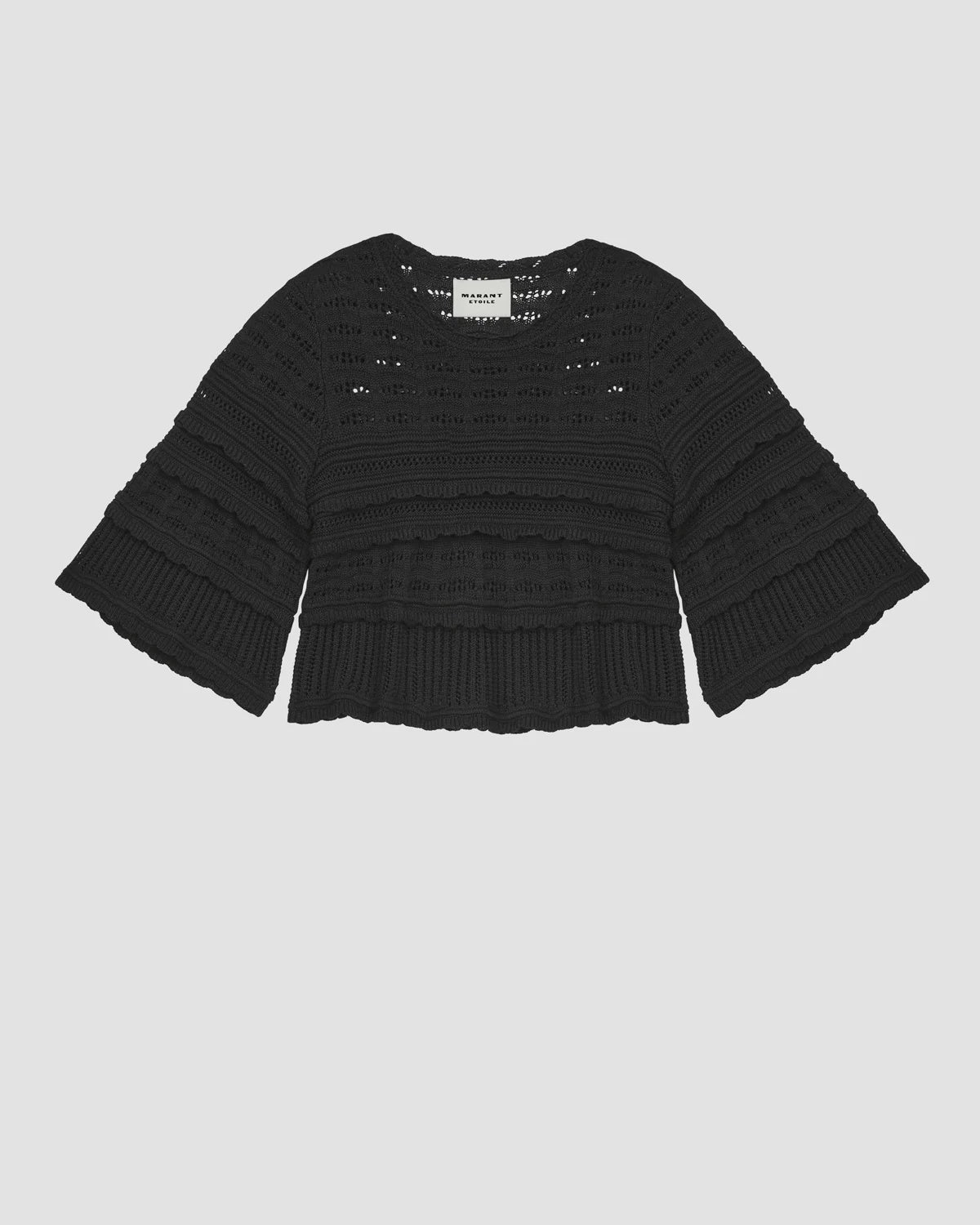 IM Azelia Openwork Top in Black