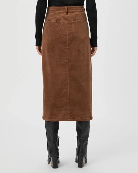 PAIGE Meadow Midi Skirt in Maple