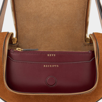 AH Small Vere Crossbody Stitch in Manilla Suede