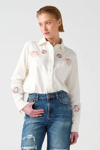 You added <b><u>S&M Flor Ray Embroidered Shirt in Ecru</u></b> to your cart.