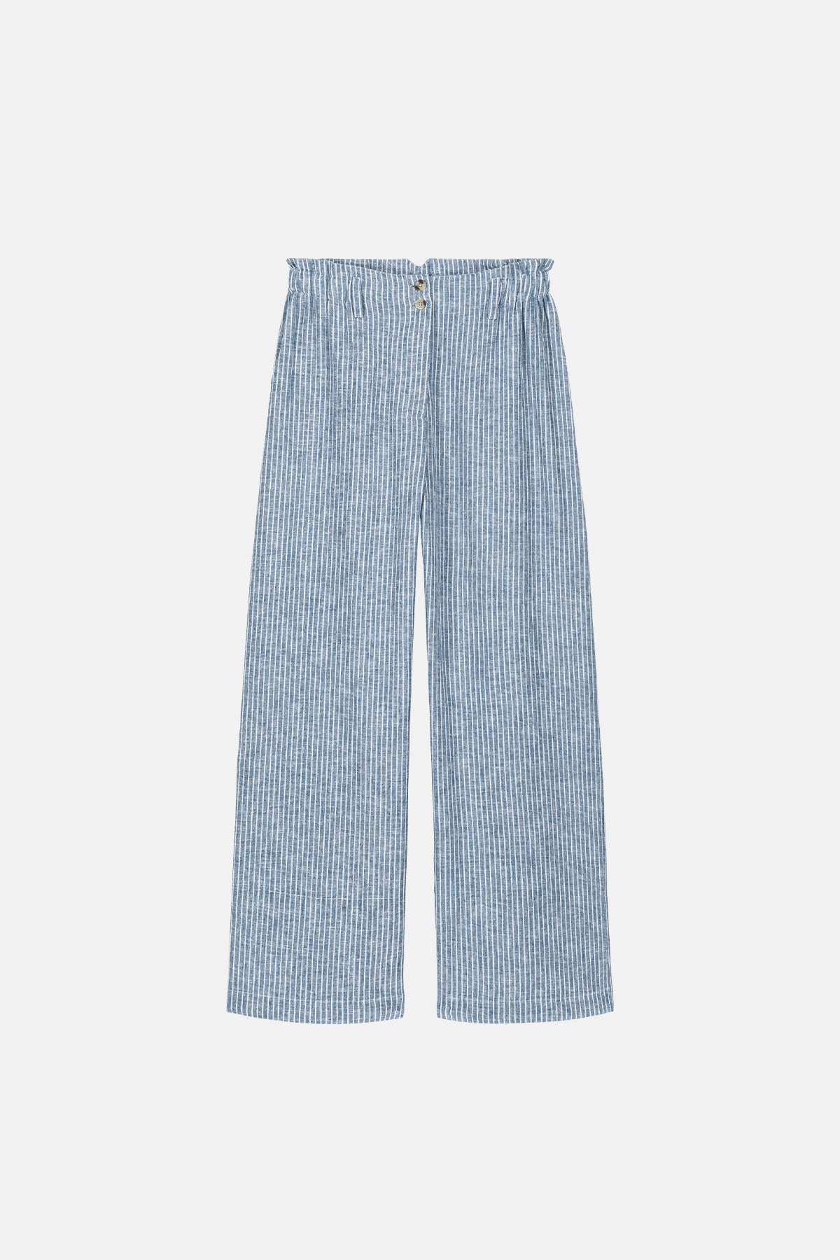 LM Abuela Trousers in Blue Onda Stripes