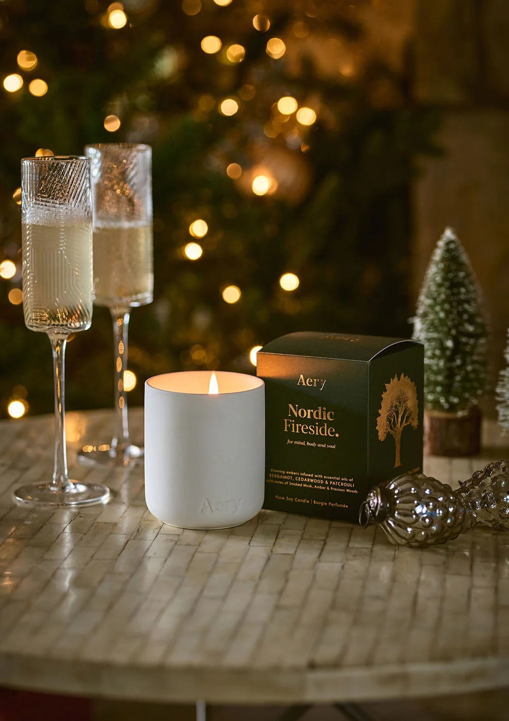 AERY Nordic Fireside Candle