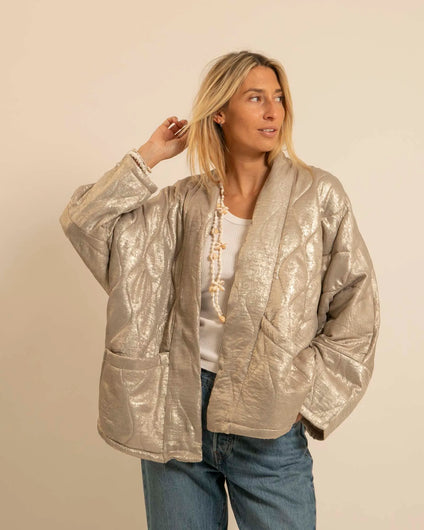 AOKYANOS Chicago Metallic Kimono