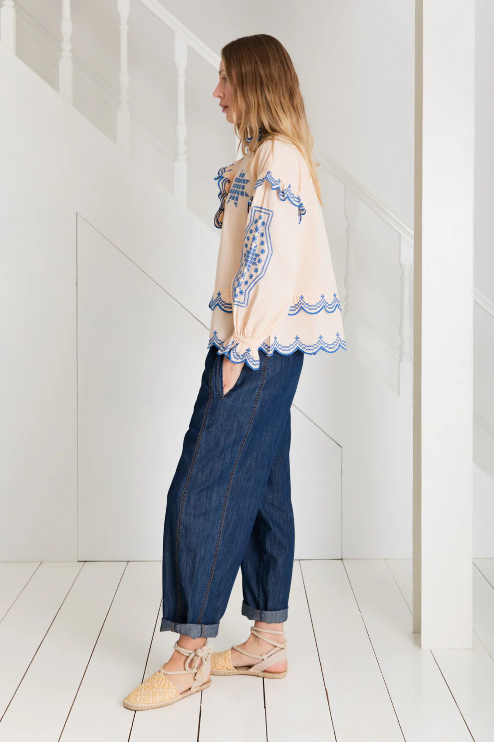 BONTE Blandine Shirt in Blush, Blue