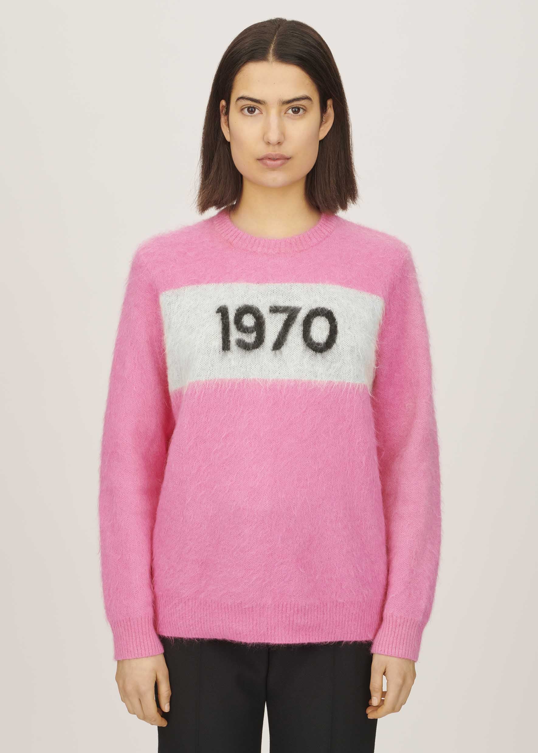 BF 1970 Mohair Knit in Flamingo Pink