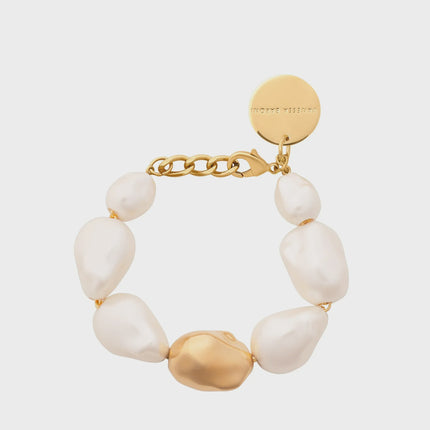 V.BARONI Big Organic Pearl Bracelet