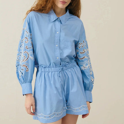 LM Boxy Shorts in Blue