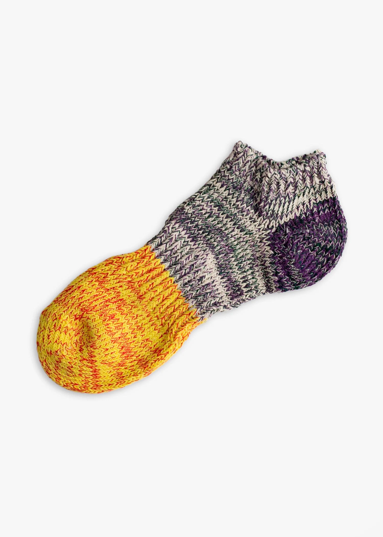 TL Charlie Ankle Socks in Blackberry, Yellow