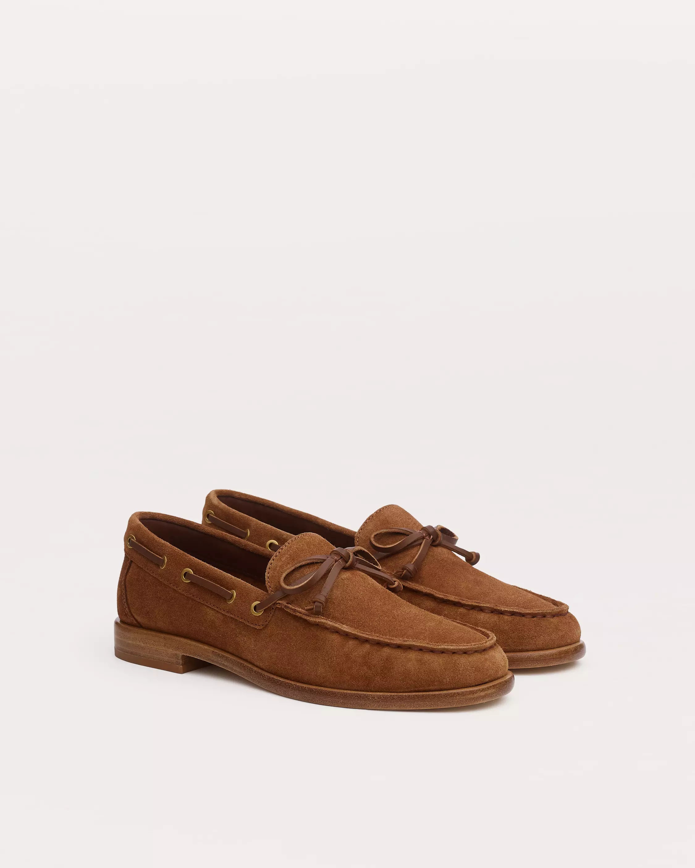 R&B Carter Boat Shoe in Umber Suede
