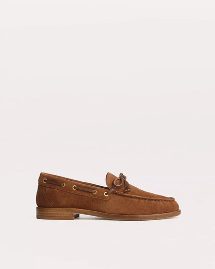 R&B Carter Boat Shoe in Umber Suede