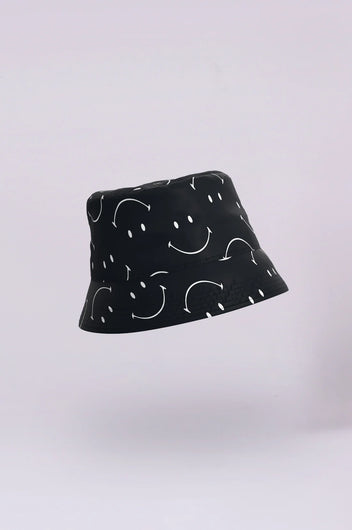 RK Classic Smiley Bucket Hat in Black