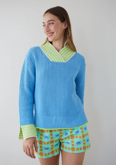 DR BLOOM Marinero Sweater in Azul