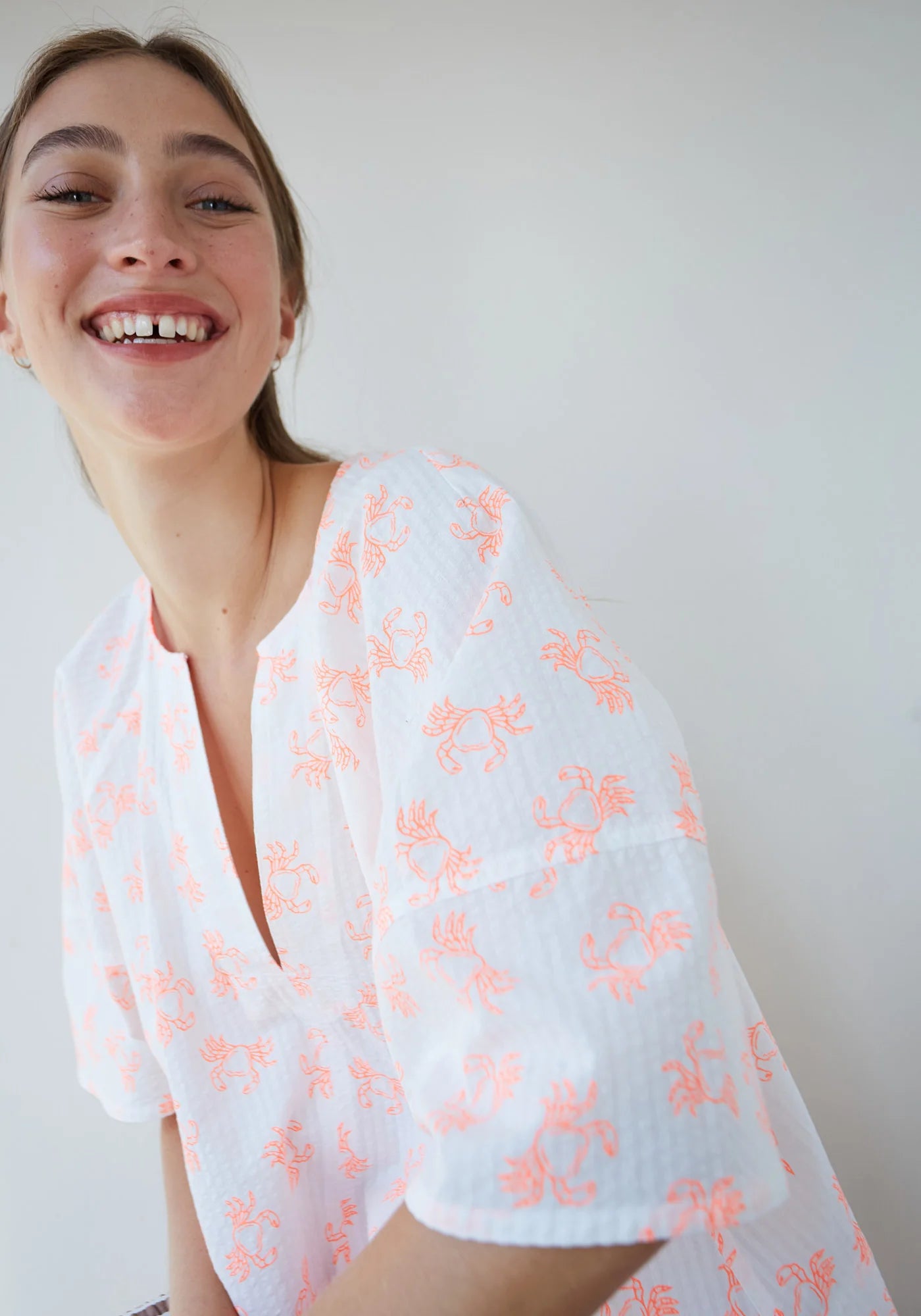DR BLOOM Soplo Top in Orange