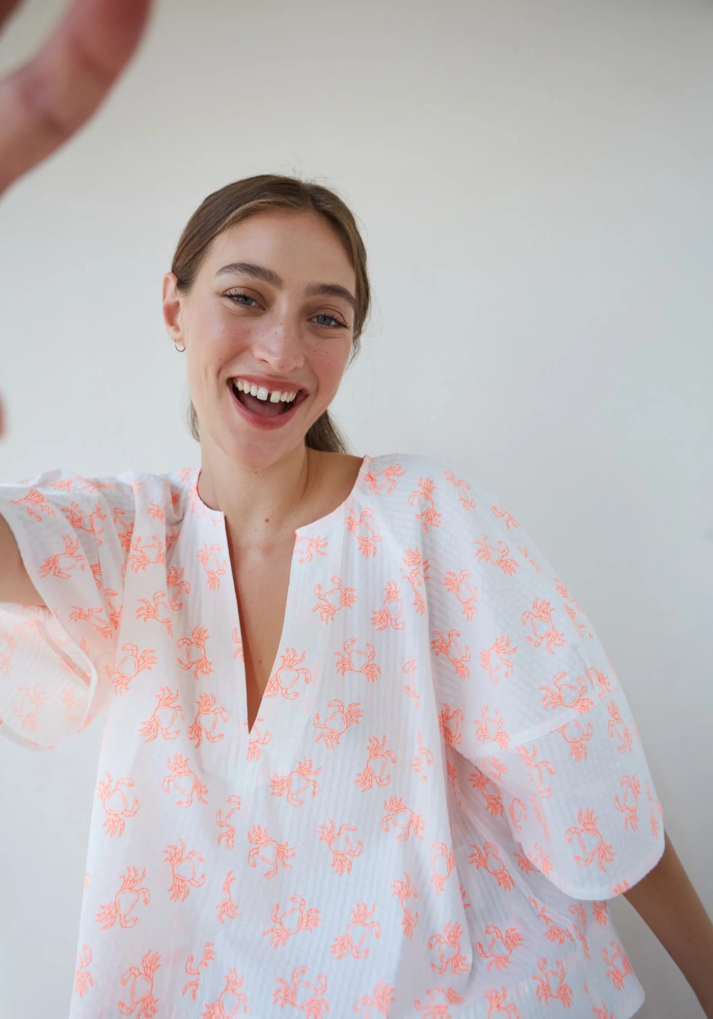 DR BLOOM Soplo Top in Orange
