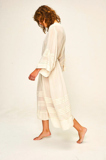 FAUNE Dahlia Dress in Oyster