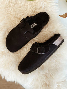 You added <b><u>GENUINS  Riva Velour Clog in Black</u></b> to your cart.