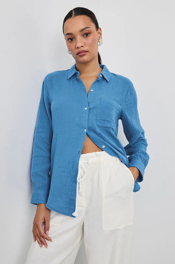 RAILS Ellis Shirt in French Blue