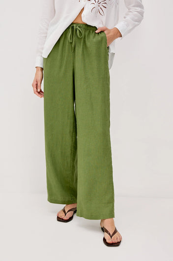 RAILS Emmie Linen   Trousers in Dill