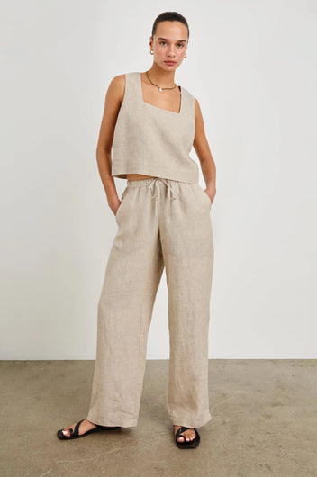RAILS Emmie Trousers in Heathered Flax
