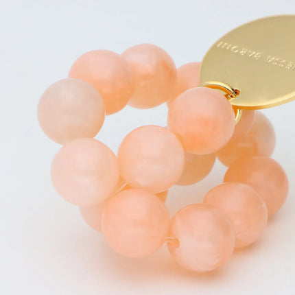 V.BARONI Mini Beads Flex Bracelet in Peach Sorbet