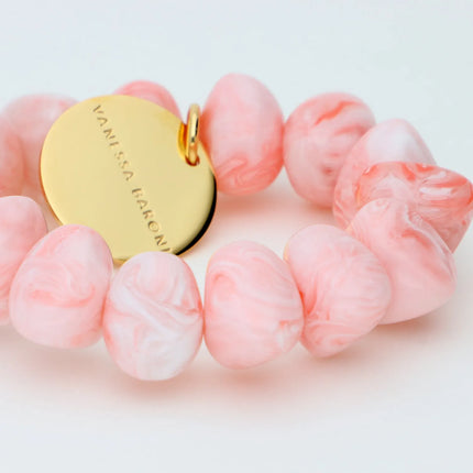 V. BARONI Stone Flex Bracelet in Bubble Gum Twist