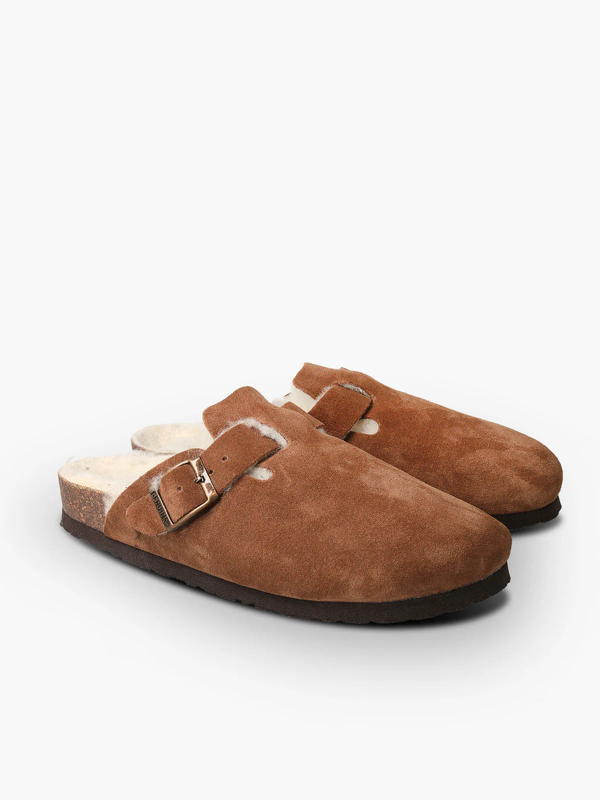 GENUINS Riva Velour Clog in Tan