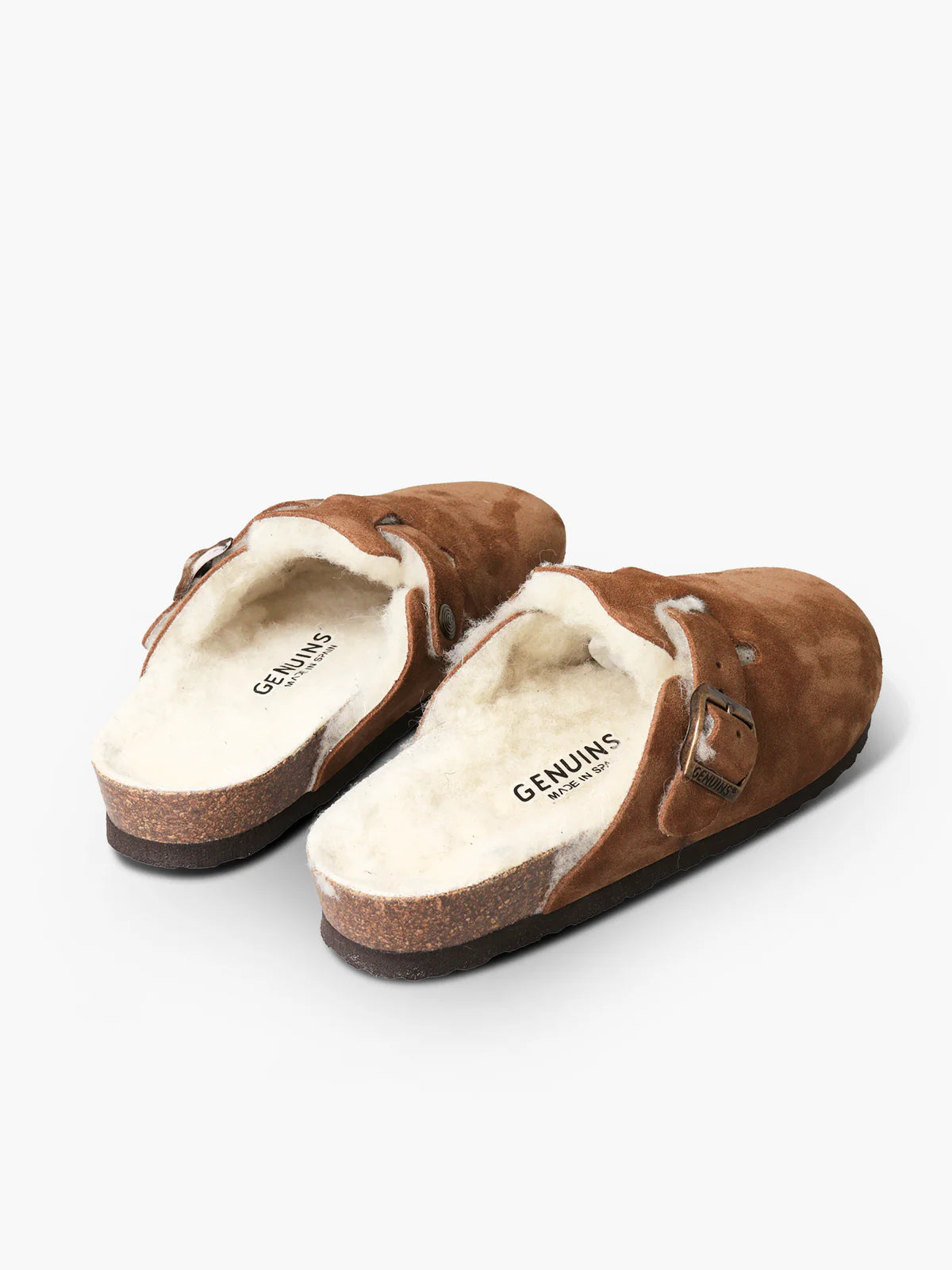 GENUINS Riva Velour Clog in Tan