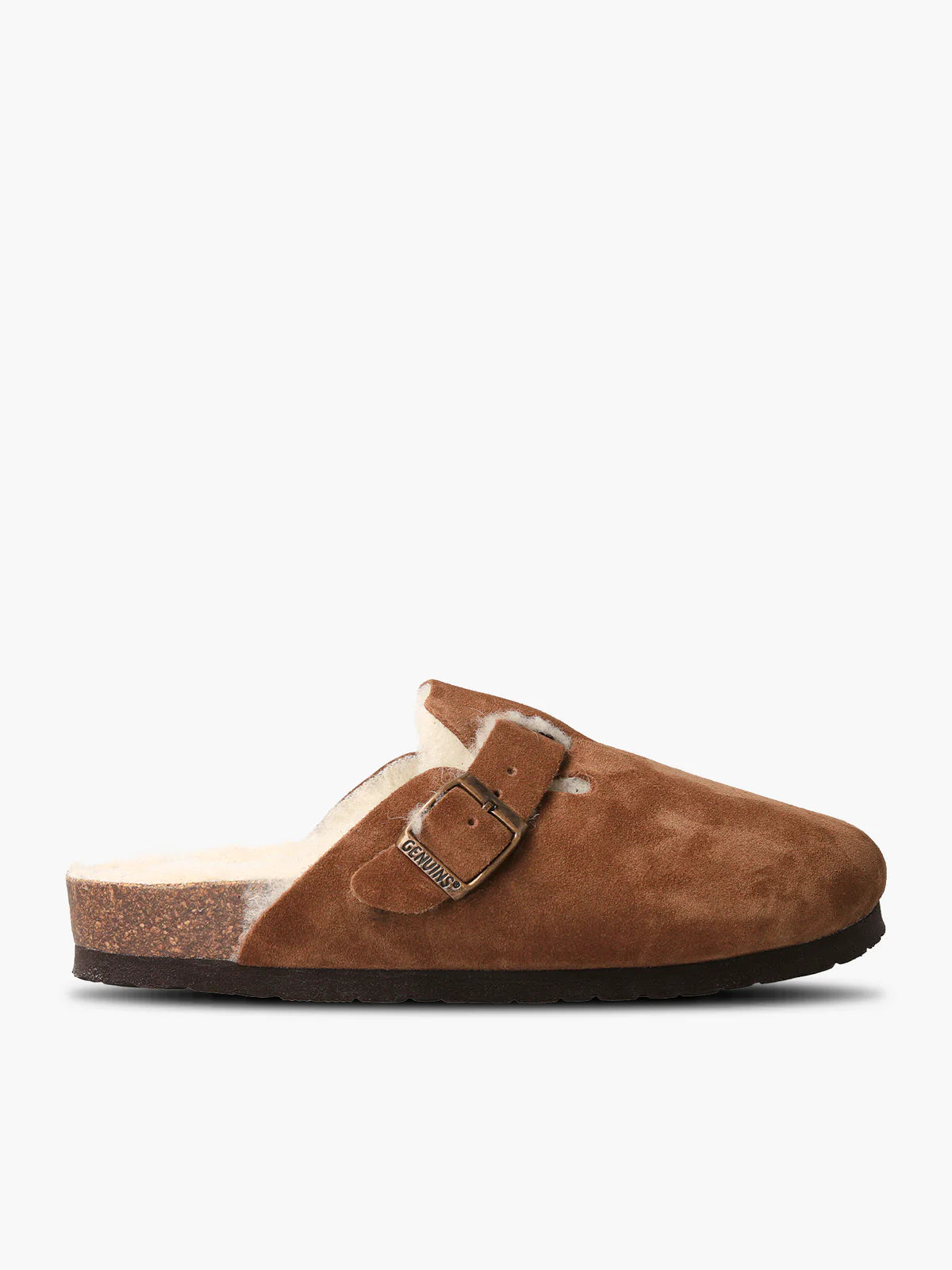 GENUINS Riva Velour Clog in Tan