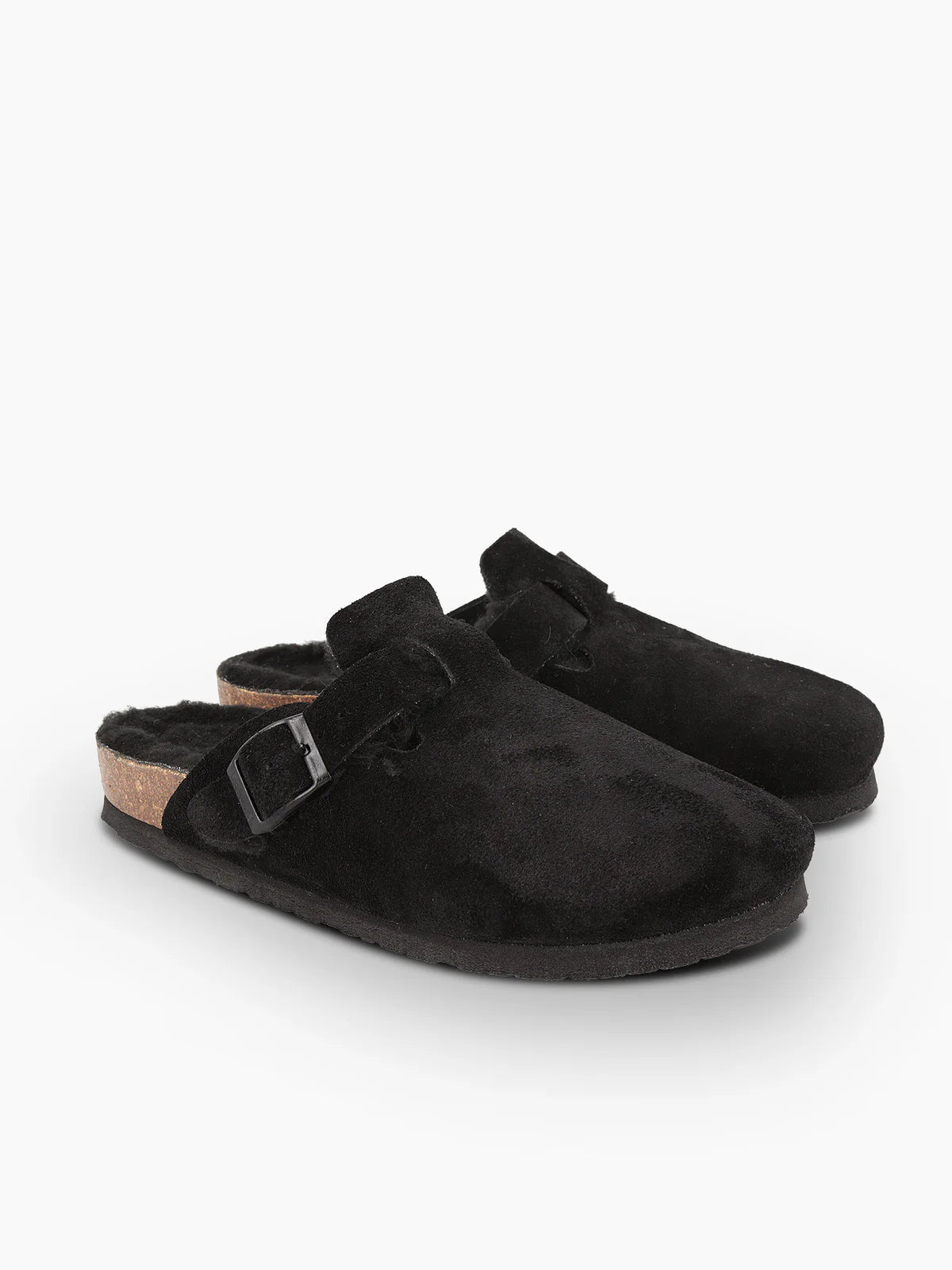 GENUINS  Riva Velour Clog in Black