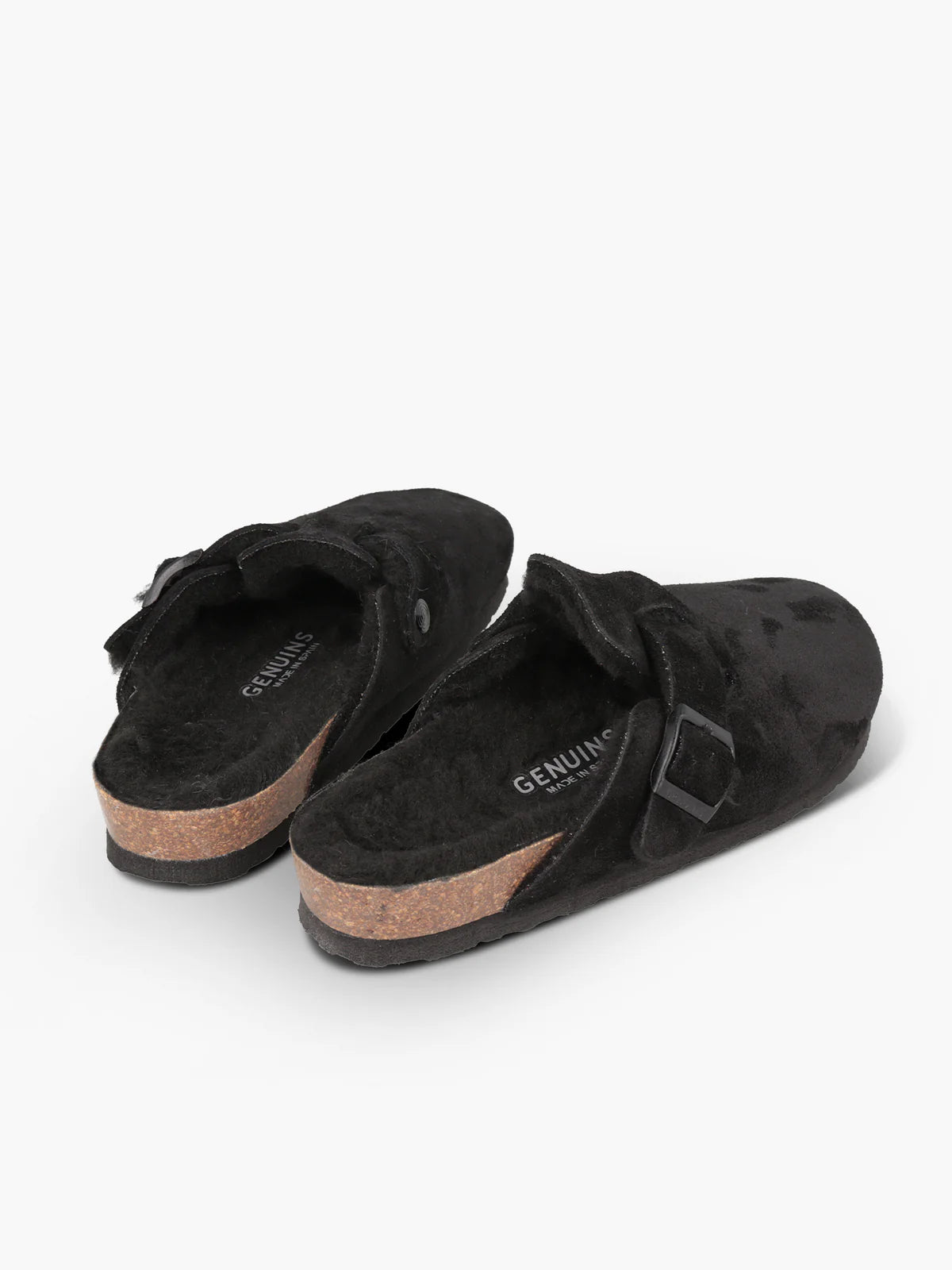 GENUINS  Riva Velour Clog in Black