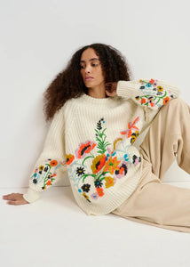 You added <b><u>EA Glossy Embroidered Knit in Off White</u></b> to your cart.