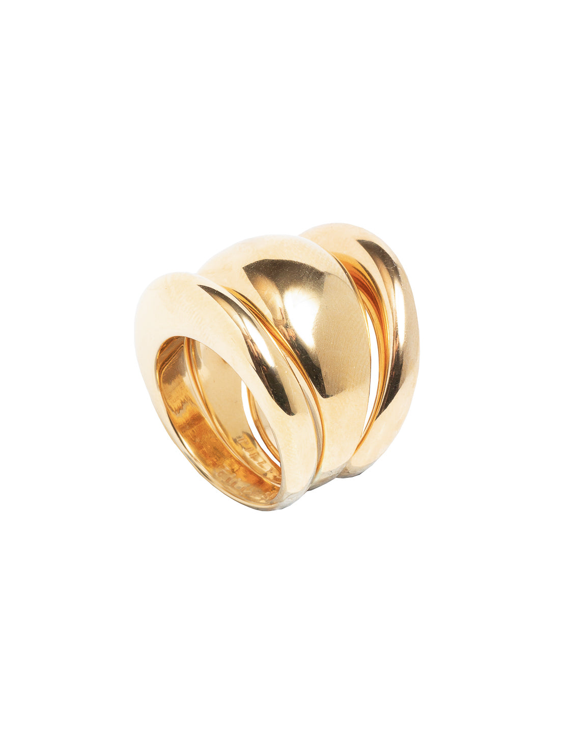 TS Gold Triple Ring Set