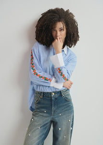 You added <b><u>EA Harkle Sleeve Embroidered Shirt in Bel Air</u></b> to your cart.