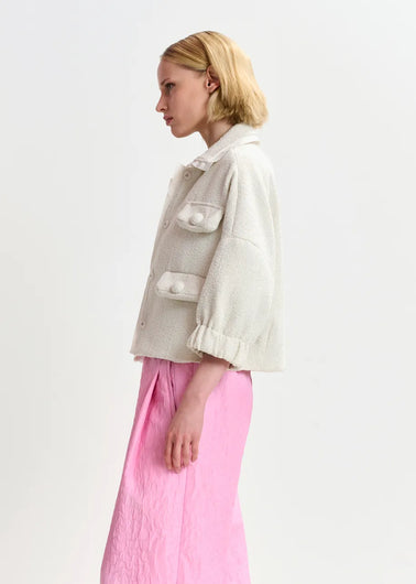 EA Hecks Cropped Jacket in Sour Cream