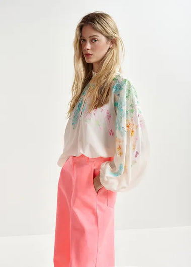 EA Hitrus Appliqued Top in Off White