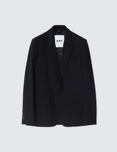 DAY Hector Classic Gabardine Blazer in Black