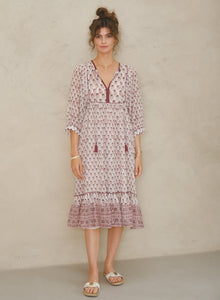 You added <b><u>M.A.B.E Kiki Print Gathered Dress in Pink</u></b> to your cart.