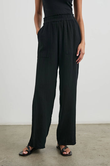 RAILS Leon Crop Trousers in Black