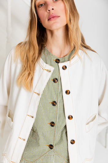 BONTE Marie Denim Jacket in Ecru
