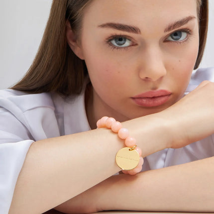V.BARONI Mini Beads Flex Bracelet in Peach Sorbet