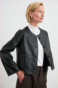 You added <b><u>RAILS Nevina Whipstich Faux Leather Jacket in Black</u></b> to your cart.